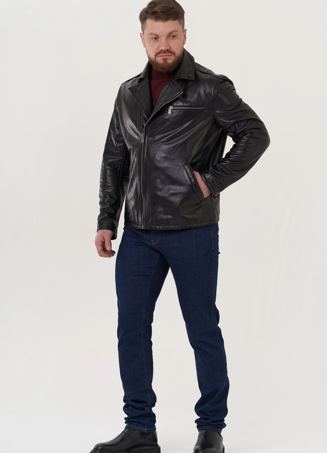Мужская кожаная куртка 