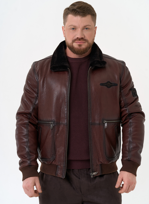 Мужская натуральная дубленка