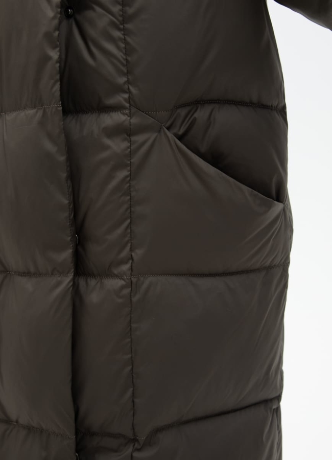 Женский пуховик с капюшоном модель № 31153 универмаг малина