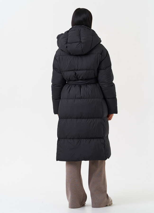 Женский пуховик с капюшоном  модель № 28962 в кредит