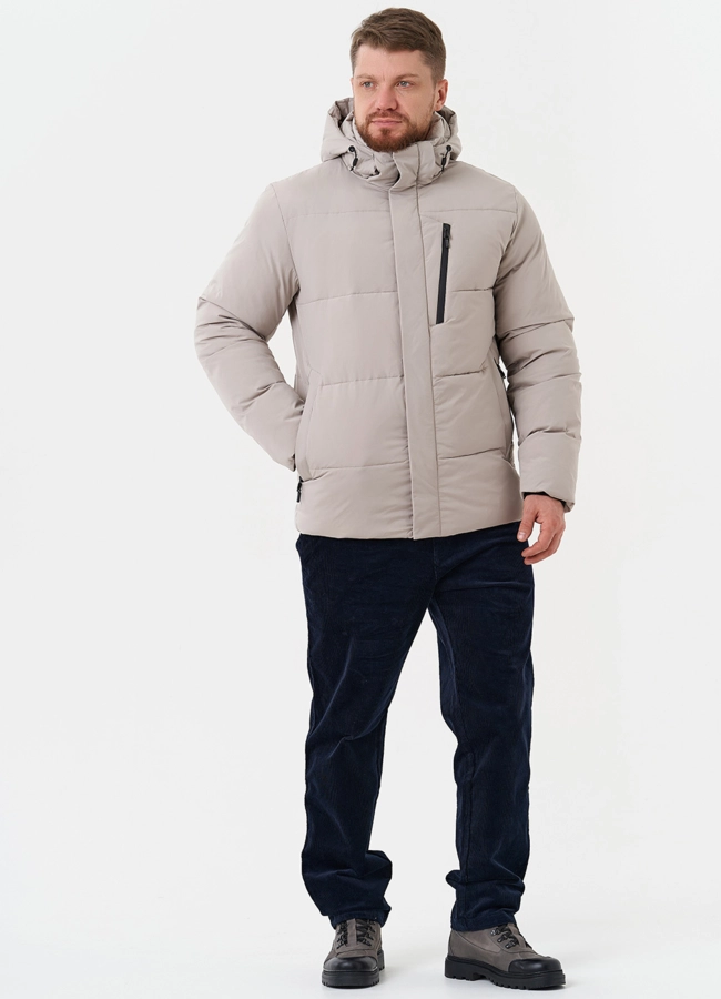Зимний пуховик с капюшоном модель № 28396 в рассрочку