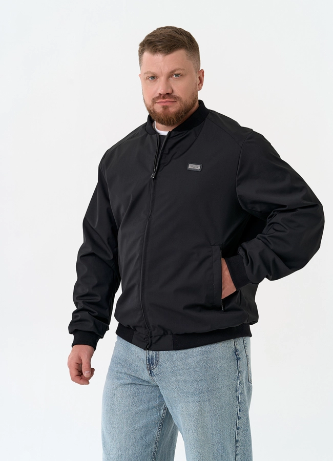 Мужская куртка бомбер  модель № 32706 меха малина