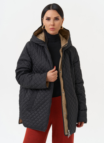 Женская двухсторонняя куртка с капюшоном