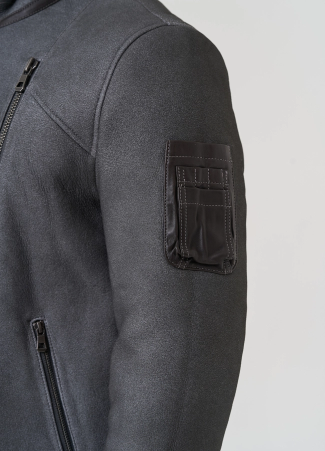 Дубленка мужская  модель № 81628 универмаг малина