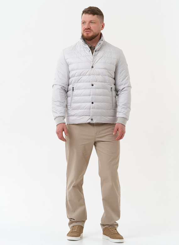 Мужская куртка серого цвета