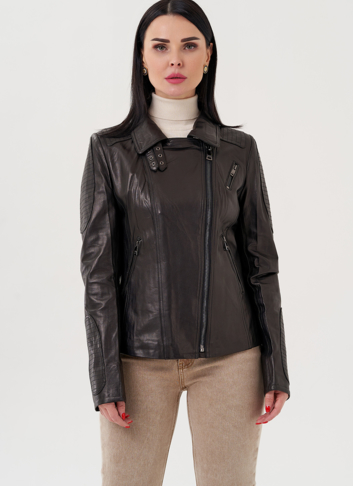 Женская кожаная куртка