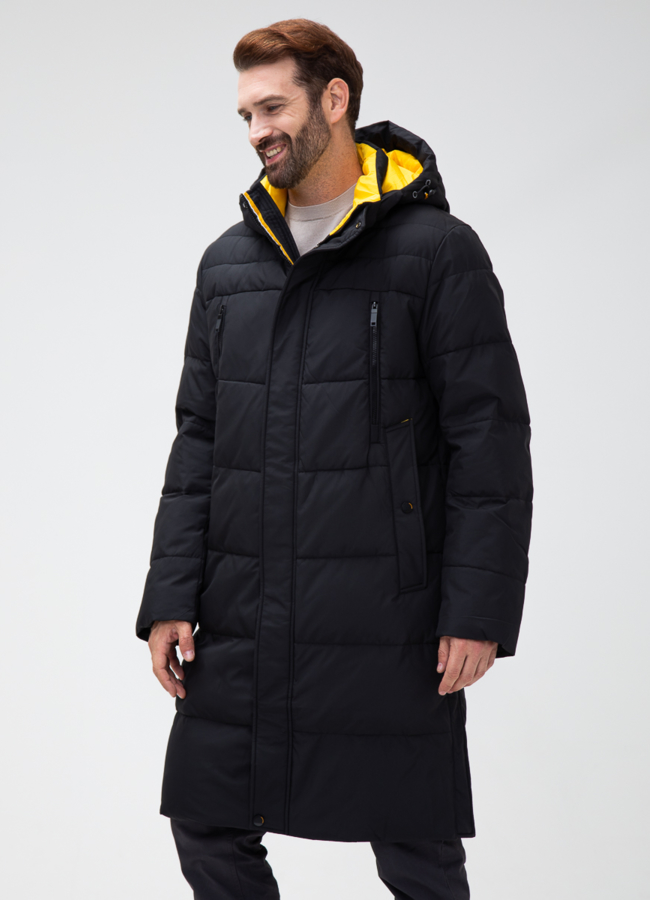 фото Мужской пуховик с капюшоном  модель № 27992