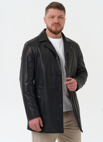 Мужской пиджак из натуральной кожи